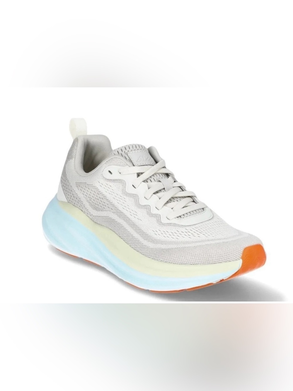 Avia Women's Comfort Performance Sneakers Grey with Blue and Yellow Acent - Picture 3 of 13